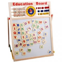 Tabla educativa de scris din lemn pentru copii