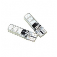 Set 2 becuri LED auto RGB cu telecomanda