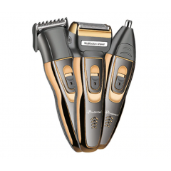 Aparat de tuns si ras, 3 in1 Multishaver, cu acumulator si cablu incarcare