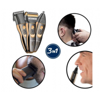 Aparat de tuns si ras, 3 in1 Multishaver, cu acumulator si cablu incarcare