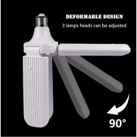 Bec LED 45W cu 3 brate mobile, ajustabile