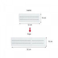 Deflector universal reglabil aer conditionat, retractabil 52- 92 cm