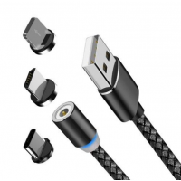 Cablu magnetic 3 in 1 incarcare si transfer date telefon