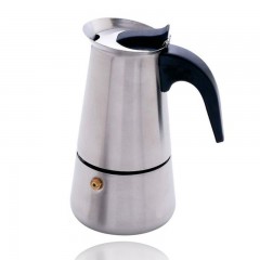 Espressor pentru Aragaz 6 Cesti, Inox, 300 ml , Argintiu