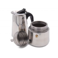 Espressor pentru Aragaz 6 Cesti, Inox, 300 ml , Argintiu