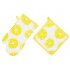 Set bucatarie 2 piese manusa de bucatarie+suport oala