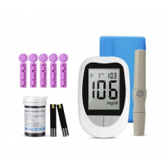 Glucometru Digital, cu Testare Rapida si Precisa+ 50 Bandelete De Testare + 50 Ace