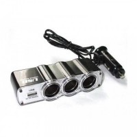 Pachet auto: Modulator FM mp3 + Priza bricheta tripla cu USB + Suport telefon
