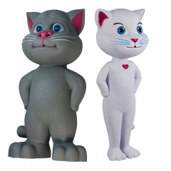 Pisicile vorbitoare Tom si Angela 20cm