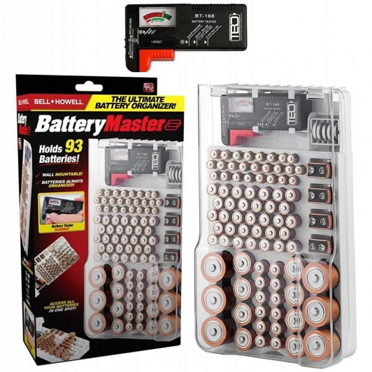 Organizator baterii cu tester inclus