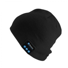 Caciula cu bluetooth, Handsfree si Microfon, Unisex, Negru