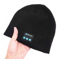 Caciula cu bluetooth, Handsfree si Microfon, Unisex, Negru