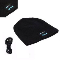 Caciula cu bluetooth, Handsfree si Microfon, Unisex, Negru