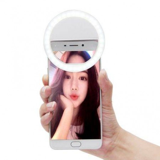 Lampa lumina portabila cu inel LED, Selfie telefon mobil