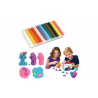 Nisip Kinetic de modelat premium + forme + 2 seturi plastilina
