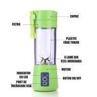 Blender portabil cu baterie externa