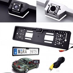 Suport pentru numar auto cu camera marsarier incorporata