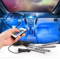 Lumini ambientale auto RGB pentru interior
