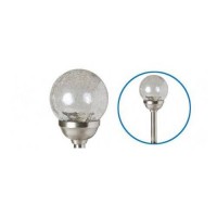 Set 2 lampi solare de gradina glob sticla