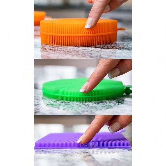Set 3 bureti de vase din silicon Better Sponge