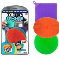 Set 3 bureti de vase din silicon Better Sponge
