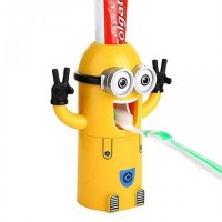 Dozator pasta de dinti Minions, suport 2 periute