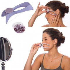 Epilator facial modern cu ata din bumbac, usor si practic, fara durere