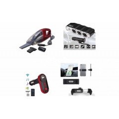 Pachet auto: Modulator FM mp3 + Aspirator + Priza bricheta tripla cu USB + Suport telefon