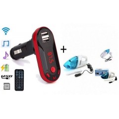 Modulator FM mp3 cu port USB + Aspirator Auto
