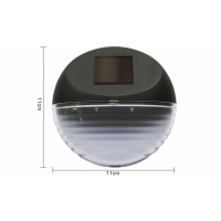Set 2 lampi solare de perete cu 2 LED-uri