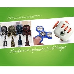 Kendama + Fidget Spinner + Cub antistres