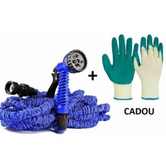 Pachet promo: Furtun extensibil 22.5 M + Pistol de udat + Manusi de grădină