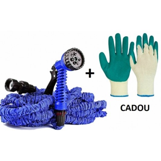 Pachet promo: Furtun extensibil 22.5 M + Pistol de udat + Manusi de grădină