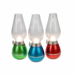 Felinar LED aspect retro cu stingere prin suflare