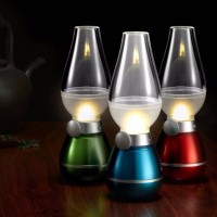 Felinar LED aspect retro cu stingere prin suflare