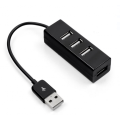 Hub USB Negru 2.0, 4 porturi