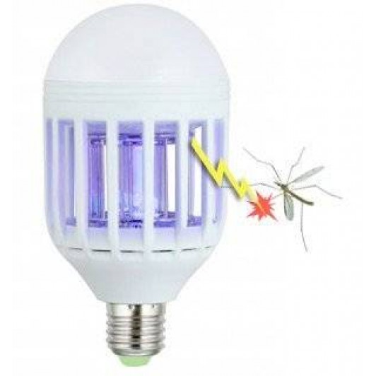 Bec LED 2 in 1 cu lampa UV anti insecte