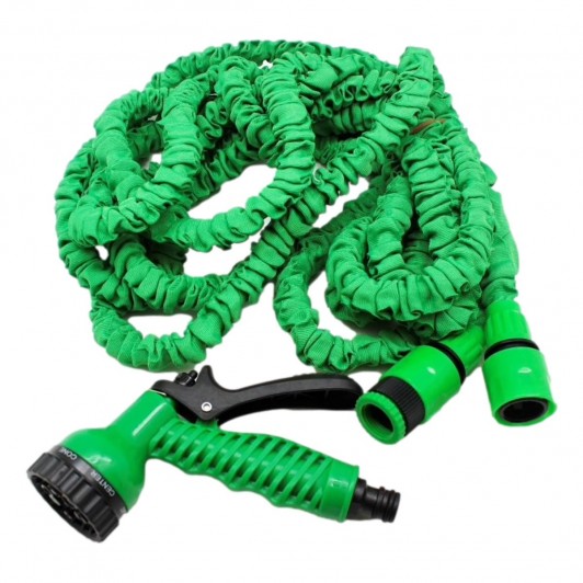 Set 2 furtunuri extensibile 30 m + 2 pistoale