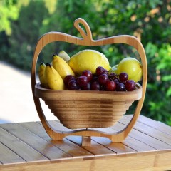 Cos pliabil din lemn, pentru fructe si legume