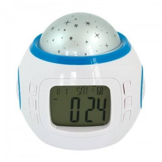 Ceas cu alarma si proiector stele