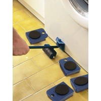 Set pentru mutat mobila, metal, rosu, 5 piese