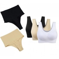 Sutien silicon+Chilot modelator cu talie inalta+bustiera modelatoare