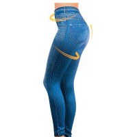 Set 2 perechi colanti imitatie blugi