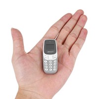 Mini telefon mobil dual sim, negru