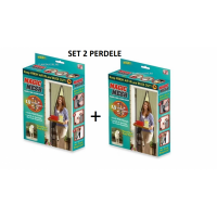 Set 2 perdele anti insecte cu inchidere magnetica, dimensiune XXL 210×100 cm + Banda adeziva 4M