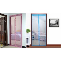 Set 2 perdele anti insecte cu inchidere magnetica, dimensiune XXL 210×100 cm + Banda adeziva 4M