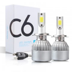 Set becuri auto LED C6 H4, 7600 lumeni, 36 w