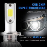 Set becuri auto LED C6 H4, 7600 lumeni, 36 w