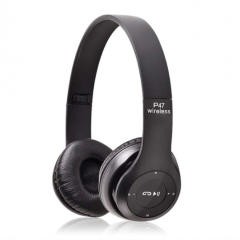 Casti wireless P47, Bluetooth 5.0, stereo, microfon, radio