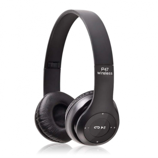 Casti wireless P47, Bluetooth 5.0, stereo, microfon, radio